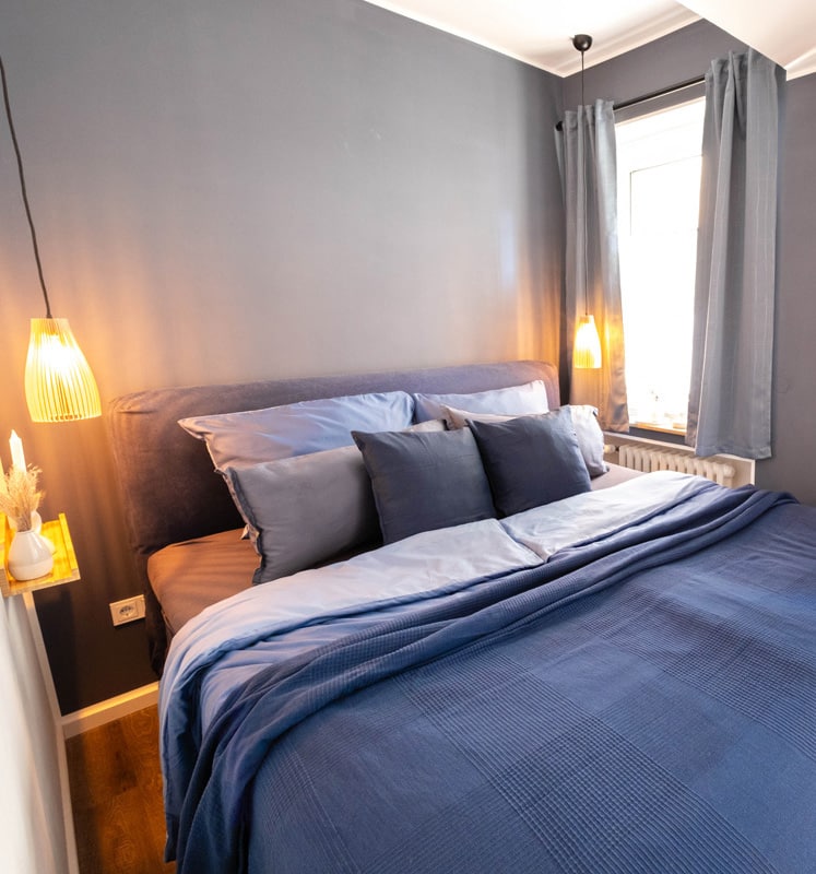 Schlafzimmer luxuriös Appartement in Düsseldorf